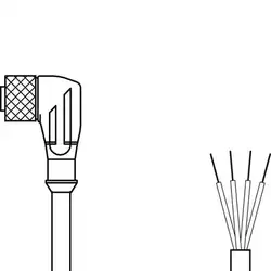 Разъем с кабелем Leuze Electronic KD U-M8-4W-V1-050