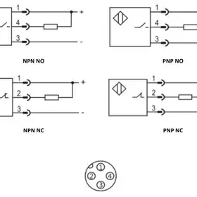 Индуктивный датчик LANBAO LR12XBN04DPCW-E2