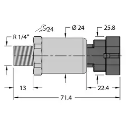 Датчик давления TURCK PT600R-2110-I2-AMPS1.5