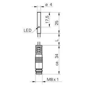 Индуктивный датчик Baumer IFRM 04N15A1/KS35PL
