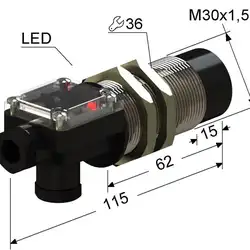 Индуктивный датчик Мега-К VB2-30M115-15N82-T
