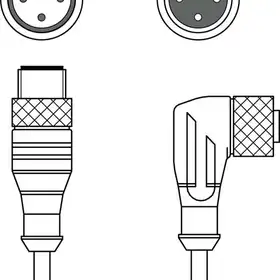 Соединительный кабель Leuze Electronic KDS U-M12-4W-M12-4A-P1-010-3DP