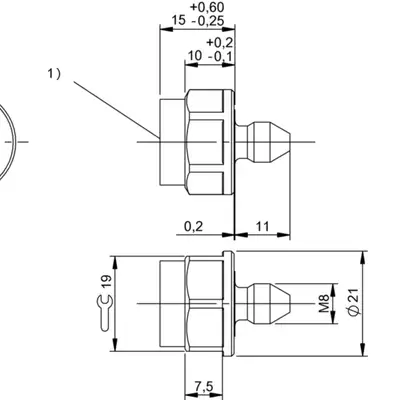 Транспондер RFID Balluff BIS M-142-02/A-M8-GY-SA1