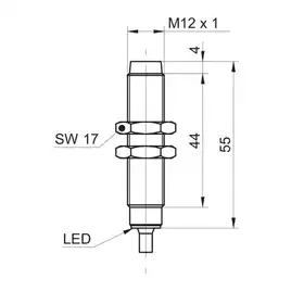 Индуктивный датчик Baumer IFRR 12P13T1/PL-9