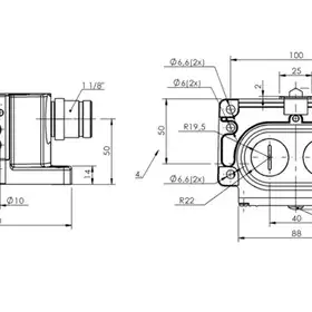 Блочный выключатель Balluff BNS 829-D02-D12-100-10-FD-S90R