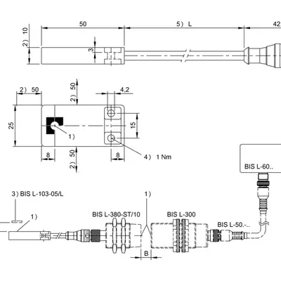 RFID Антенна Balluff BIS L-380-22/BU-PU1-00,35