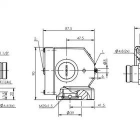 Блочный выключатель Balluff BNS 819-B04-R12-72-10-FD-S90R