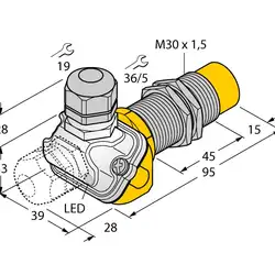 Индуктивный датчик TURCK NI30U-EM30WDTC-AP6X