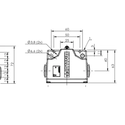 Блочный выключатель Balluff BNS 819-B05-L12-61-12-10
