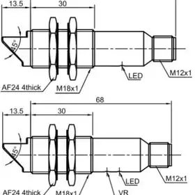 Оптический датчик LANBAO PR18G-BC10DPR-E2