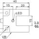 Щелевой датчик LANBAO PU15-TDPC