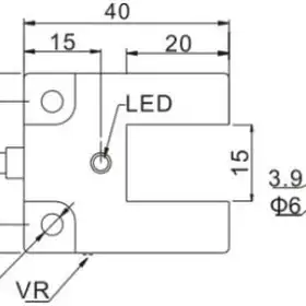 Щелевой датчик LANBAO PU15-TDPC