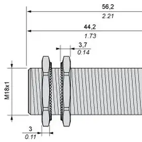 Индуктивный датчик Telemecanique XS518B1CAL08M12
