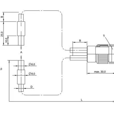 Оптоволоконный кабель Balluff BFO 18A-LCC-SMG-20-1,5
