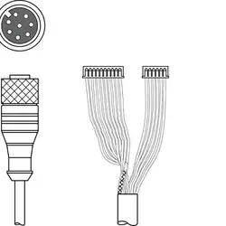 Соединительный кабель Leuze Electronic K-DS M12A-MA-8P-3m-S-PUR