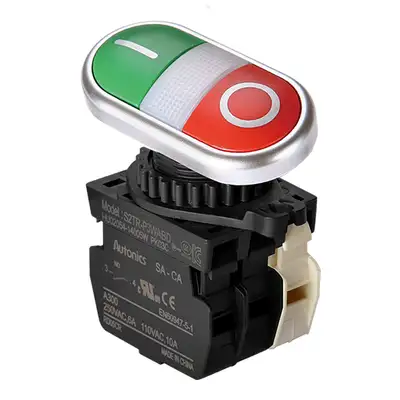 Двойной кнопочный выключатель Autonics S2TR-P3WABL