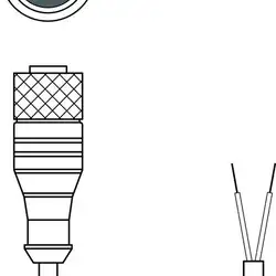 Разъем с кабелем Leuze Electronic KD PB-M12-4A-P3-050