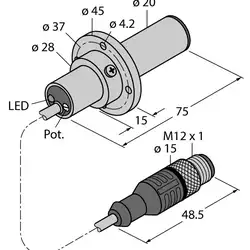 Датчик потока TURCK FCS-K20-AP8X-H1141/3M
