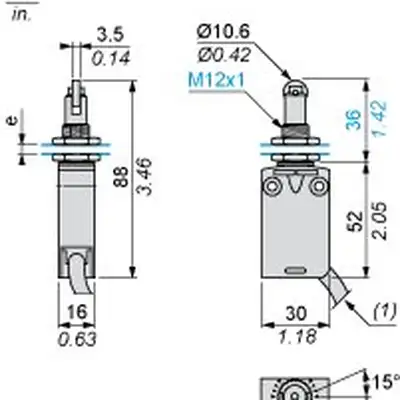 Kонцевой выключатель Telemecanique XCMD21F2L1