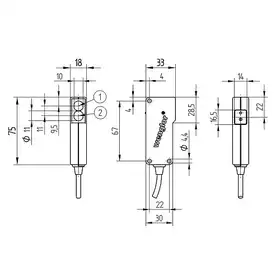 Лазерный датчик расстояния Wenglor HN24MGV-P24