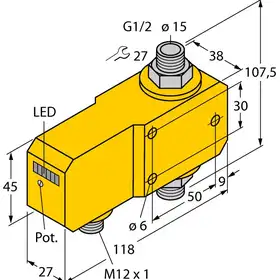 Датчик потока TURCK FCI-D15A4P-ARX-H1140
