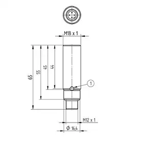 Индуктивный датчик расстояния Wenglor IW045CM65MG3