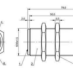 Емкостной датчик Balluff BCS M30BBI2-POC15D-S04K