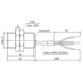 Индуктивный датчик ТЕКО ISNt B73P8-31PS-15-LZ-C-V-P-2,5