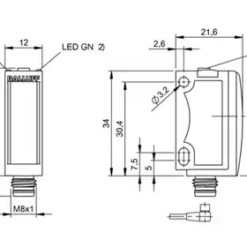 Оптический датчик Balluff BOS 6K-PU-PT10-S75