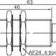 Индуктивный датчик LANBAO LR18XBF08DPRY-E2