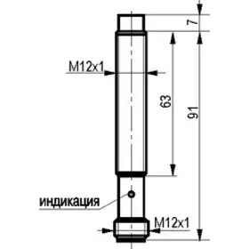 Индуктивный датчик ТЕКО ISN EC24A-01G-4-LS27