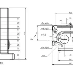 Блочный выключатель Balluff BNS 813-D10-R12-100-22-10