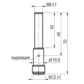 Индуктивный датчик ТЕКО ISB AC12B-31P-1,5-LS4-C-O