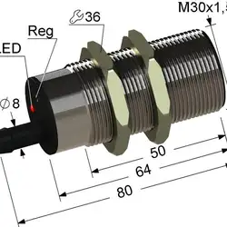 Емкостный датчик PS1-30M80-10B21-Z