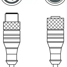 Соединительный кабель Leuze Electronic KDS PB-M12-4A-M12-8A-P0-020