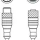Соединительный кабель Leuze Electronic KDS PB-M12-4A-M12-8A-P0-020