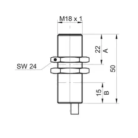 Индуктивный датчик расстояния Baumer IR18V.D08L-F50.UA1Z.9BCU/A002_E010