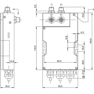 Блок обработки RFID Balluff BIS C-6002-019-655-03-KL2