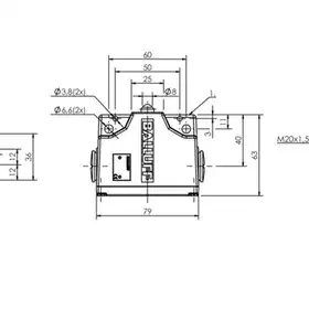Блочный выключатель Balluff BNS 813-B02-K12-61-A-12-02