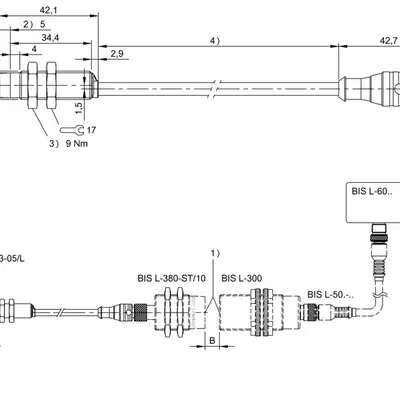 RFID Антенна Balluff BIS L-380-06/BU-PU1-00,3