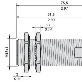 Индуктивный датчик Telemecanique XS1M18MB250A