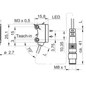 Оптический датчик Baumer O200.GP-GW1J.72NV/E022_H006