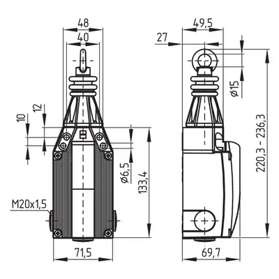 Тросовый переключатель Schmersal TQ 900-13