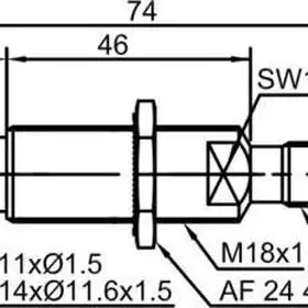 Индуктивный датчик LANBAO LR18XBF02DNCB-E2