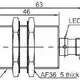 Индуктивный датчик LANBAO LR30XBN22DNOY-E2