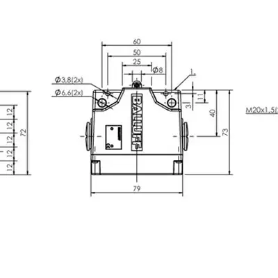 Блочный выключатель Balluff BNS 813-B05-R12-61-A-22-05