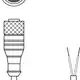 Разъем с кабелем Leuze Electronic KS PB-M12-4A-P3-050