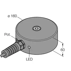 Индуктивный датчик TURCK NI100-Q160-AP44X/S120