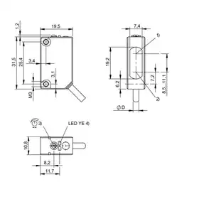 Оптический датчик Balluff BOS 5K-PS-RH12-02