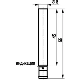 Индуктивный датчик ТЕКО ISB CC1B-31N-1,5-LS40